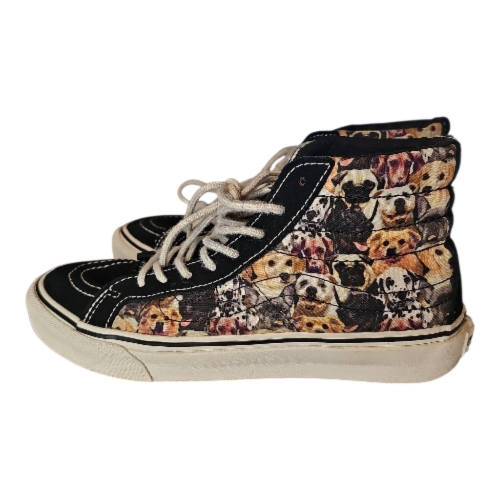 Vans X ASPCA SK8 High Top Dog Pattern Sneakers Unisex M 6 W 7.5